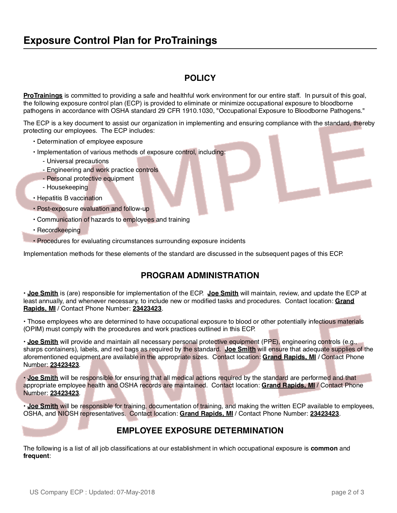 Sample Plan PDF